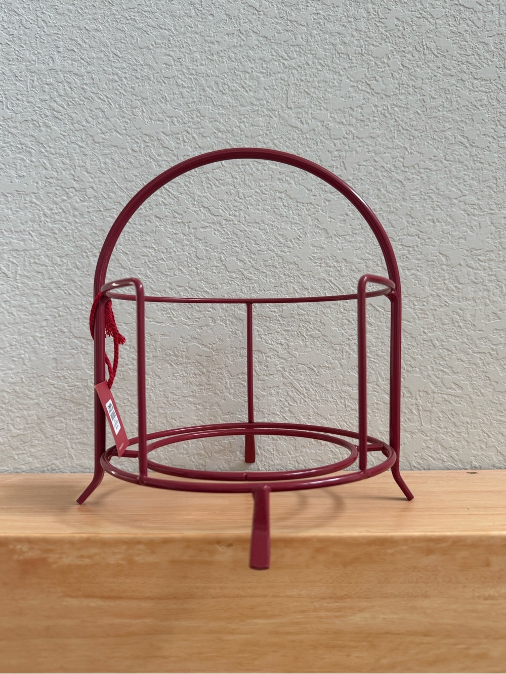 New! Crate&Barrel Appetizer Plate Stand in Red - Picture 1 of 2